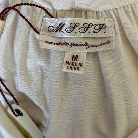 🤍Max Studio specialty products banned bottom sleeveless top - Picture 3 of 3